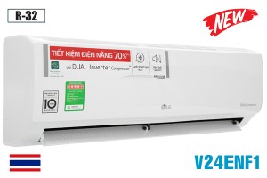 Điều hòa LG 24000BTU 1 chiều inverter V24ENF1 Dual Cool Mới 2021