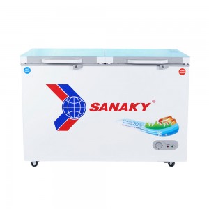 Tủ đông Sanaky VH-4099W2KD ( 280 lít, 1 ngăn đông, 1 ngăn mát, 2 cánh mở, dàn lạnh đồng )