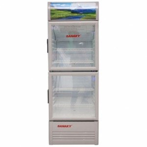 Tủ mát Sanaky VH-308W ( 240 lít , 2 cánh mở trên dưới, mặt kính )