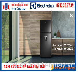 Tủ lạnh 2 cửa Electrolux 321L Ngăn đá trên ,Có ngăn đông mềm ETB3440M-H Mới [2024]