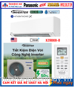 Điều hòa Panasonic 9000 BTU 2 chiều inverter XZ9BKH-8 New 2025