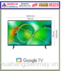 Bán Smart TiVi Sony BRAVIA 2 II 43 inch 4K HDR (K-43S25) New 2025