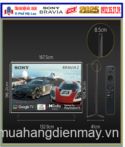 Bán Smart TiVi Sony BRAVIA 2 II 75 inch 4K HDR (K-75S25) New 2025