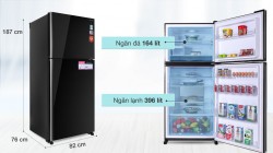 Tủ lạnh Sharp Inverter 560 lít SJ-XP620PG-BK  Mới 2021