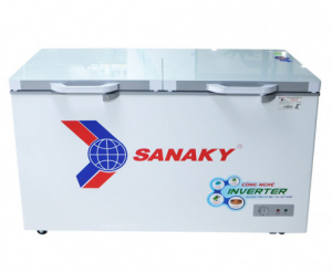 Tủ đông Sanaky Inverter VH-3699W4K ( 280 lít, 1 ngăn đông, 1 ngăn mát, 2 cánh mở, dàn lạnh đồng, mặt kính cường lực )