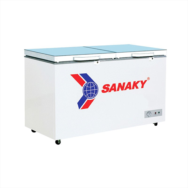Tủ đông Sanaky Inverter VH-3699W4KD ( 280 lít, 1 ngăn đông, 1 ngăn mát, 2 cánh mở, dàn lạnh đồng, mặt kính cường lực )