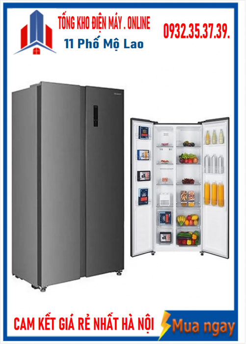 Tủ lạnh Sharp Inverter SJ-SBX440V-SL 442 lít