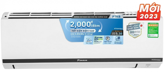 Điều hòa Daikin inverter 9000 BTU 1 chiều FTKB25XVMV MỚI 2023