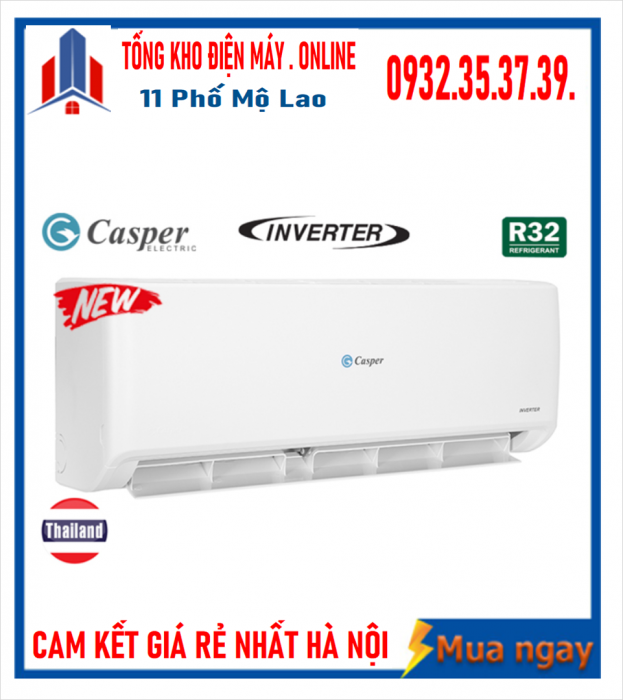 Điều hòa Casper 9000 BTU 1 chiều inverter GC-09IS35 MỚI 2023