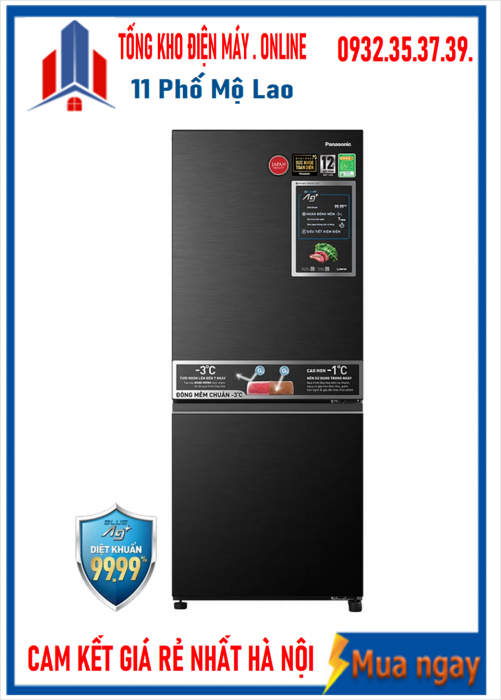 Tủ Lạnh Panasonic Inverter 325 Lít NR-BV361BPKV