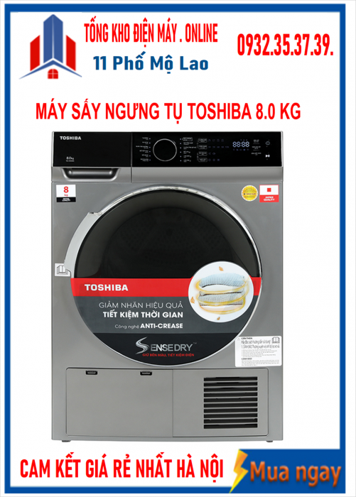 Máy sấy ngưng tụ Toshiba 8 kg TD-K90MEV(SK)
