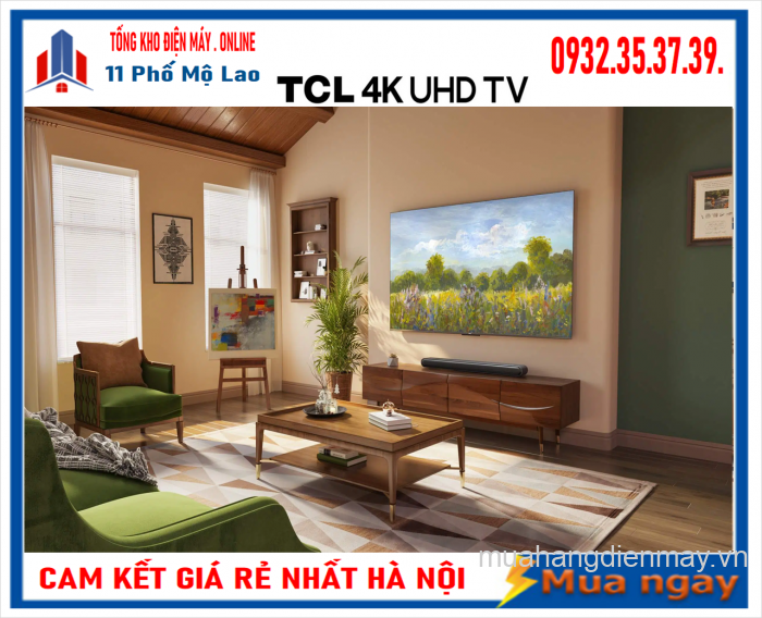 Google TV TCL 4K HDR 50 inch 50P745 Mới 2023