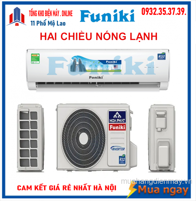 Điều hòa Funiki 12000BTU 2 chiều inverter HIH12TMU 