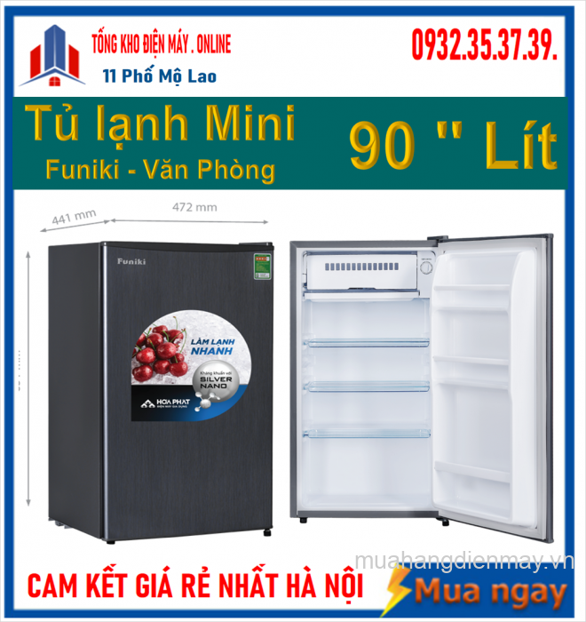 Tủ lạnh Funiki 90 lít FR-91DSU