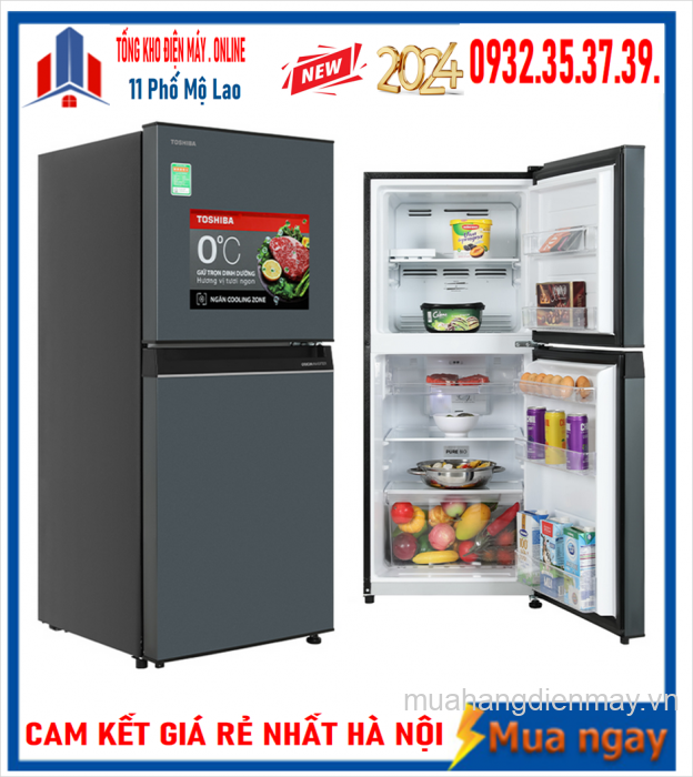 Tủ lạnh Toshiba Inverter 180 lít GR-RT234WE-PMV(52) 