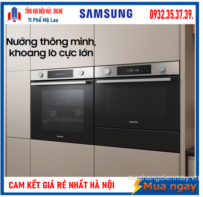 Lò nướng âm 76 lít Samsung Bespoke NV7B6675CAA/SV