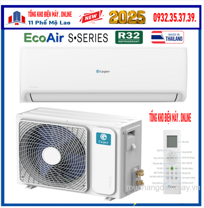 Điều hoà Casper 9000 BTU 1 chiều SC-09FB36A NEW 2025
