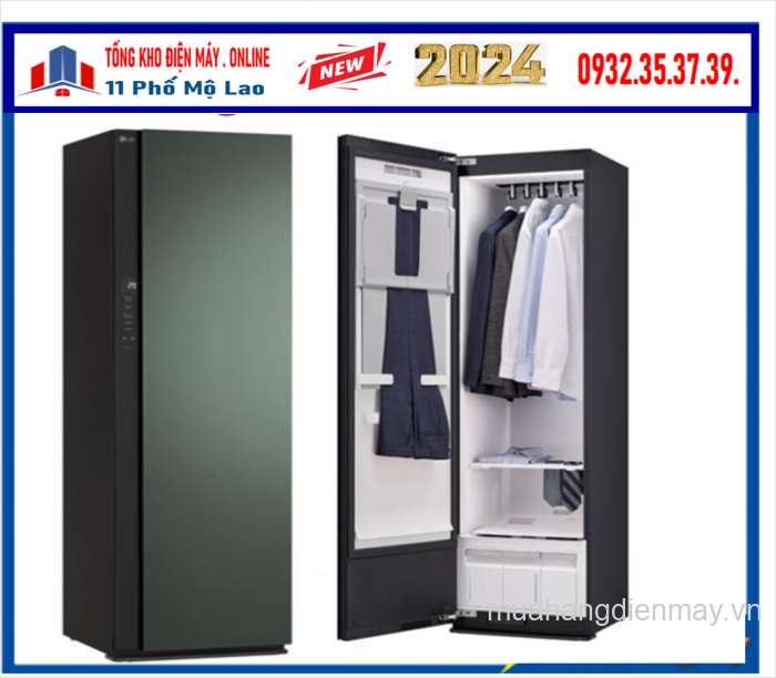 Tủ chăm sóc quần áo thông minh LG Styler Inverter 5 móc SC5MNR4G (Mầu Xanh Lá Cây) Mới 2024