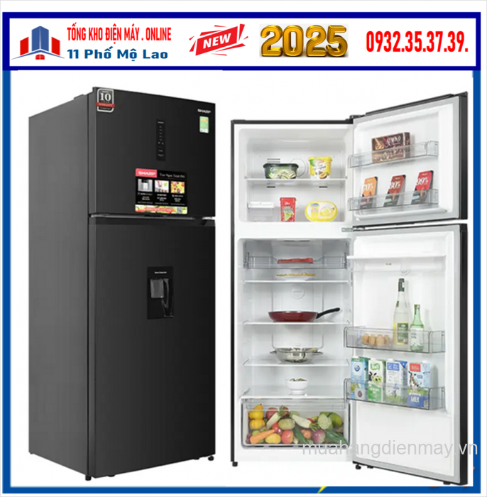 Tủ lạnh Sharp Inverter 417 lít SJ-X417WD-DG Mới 2025