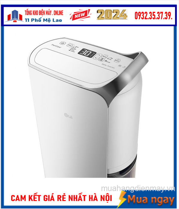 Máy hút ẩm LG Dual Inverter 16L Mầu trắng MD16GQSE0 