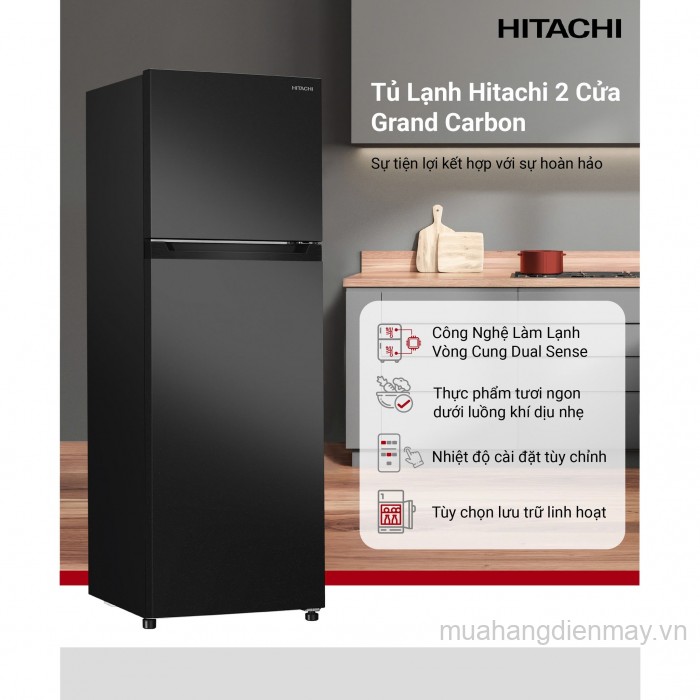 Tủ lạnh Hitachi  inverter 374 lít HRTN6408SUVN New 2025