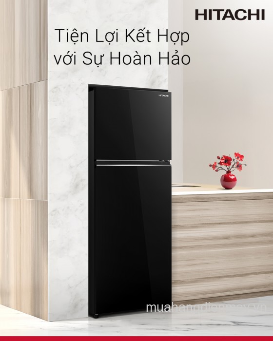 Tủ lạnh Hitachi Inverter 409 lít HRTN6443SGBKVN New 2025