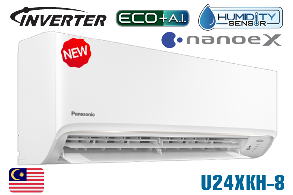 Điều hòa Panasonic Inverter 24000BTU - 1 chiều CU/CS-U24XKH-8