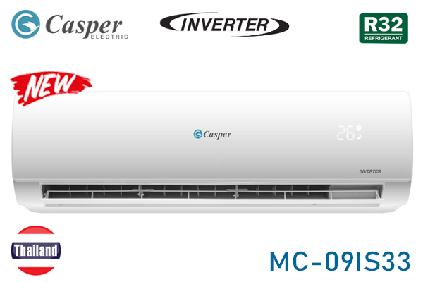 Điều hòa Casper inverter 1 chiều 9000 BTU MC-09IS33 Model Mới 2022