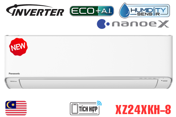 Điều hòa Panasonic 2 Chiều Inverter 24.200BTU CU/CS-XZ24XKH-8 Mới 2022