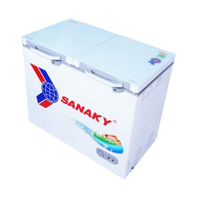 Tủ đông Sanaky VH-3699A2KD ( 280 lít, 1 ngăn đông, 2 cánh mở, dàn lạnh đồng, mặt kính cường lực )