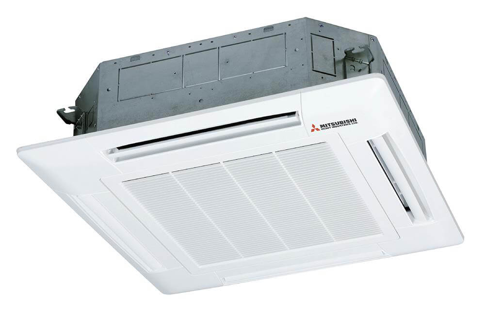 Điều Hòa Âm Trần Cassette Mitsubishi Inverter 2 Chiều 42.000 BTU (FDT125VH/FDC125VNP-W)