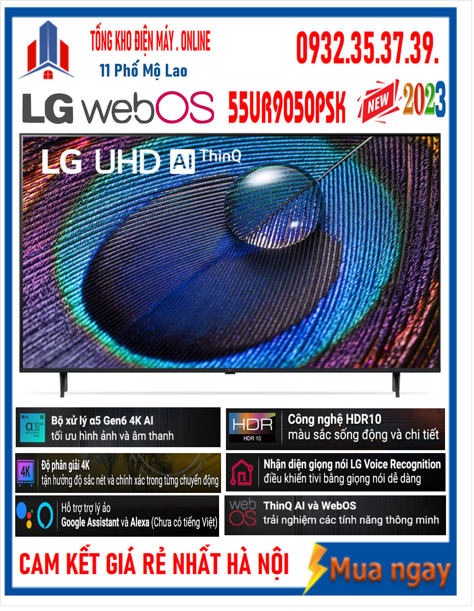 Smart Tivi LG UHD 55 Inch 55UR9050PSK [ 55UR9050PSK ] MỚI 2023