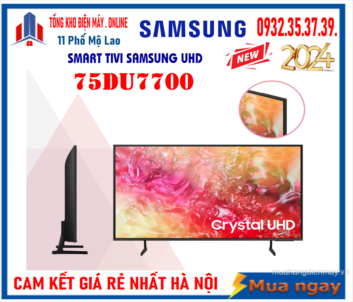 Smart Tivi Samsung 75DU7700 UHD 4K 75 inch [2024]