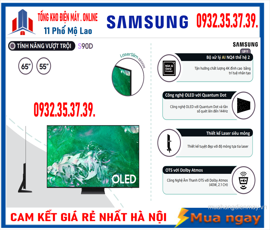 Smart Tivi Samsung 55S90D OLED 4K 55 inch [2024]