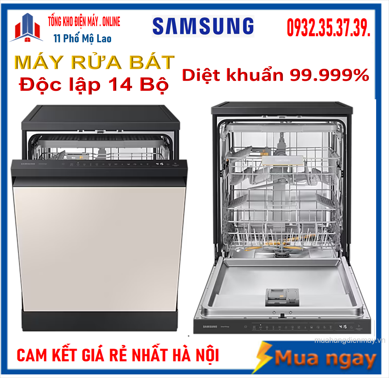 Máy rửa bát Bespoke 14 bộ Samsung DW60CB750FAPSV 