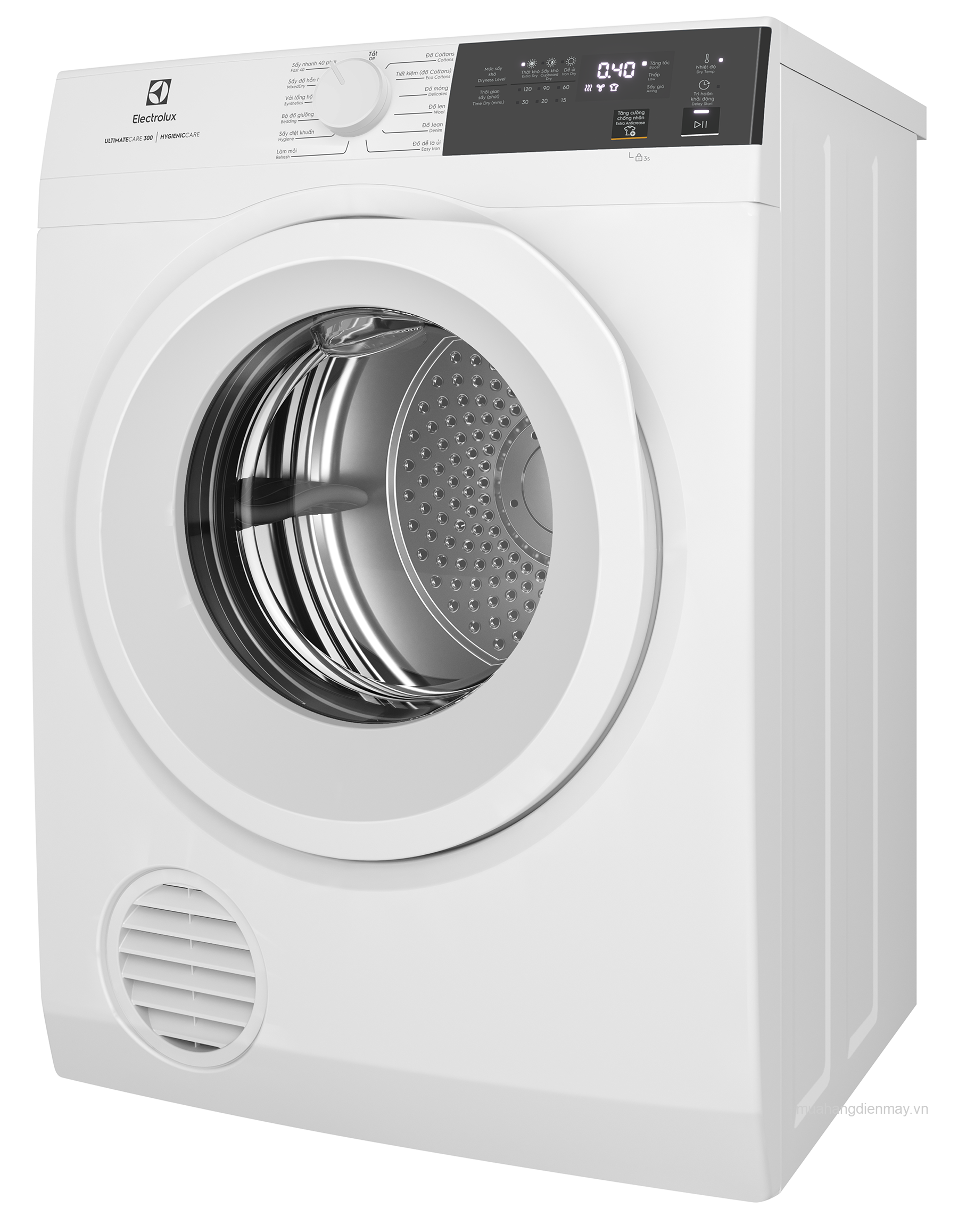 Máy sấy thông hơi Electrolux UltimateCare 8 kg EDV804H3WC